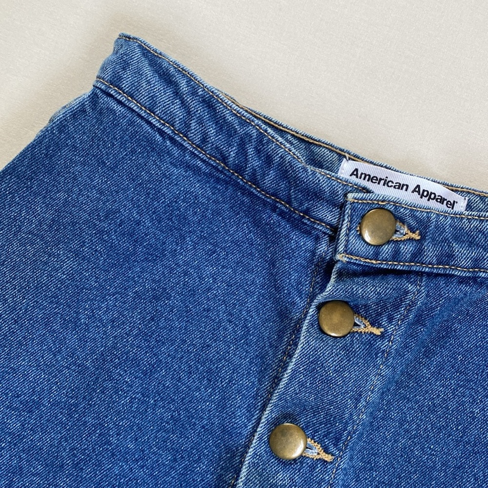 American Apparel Denim Mini Skirt